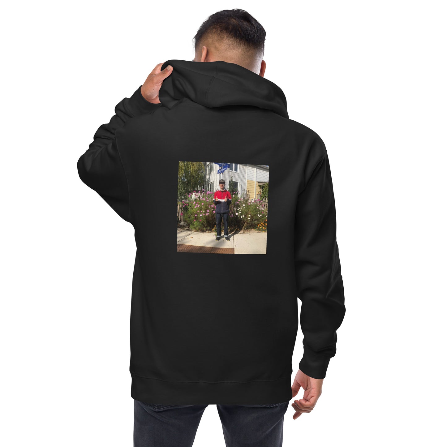 Unisex fleece zip up hoodie with DJ Son Logo (Non Trippy)