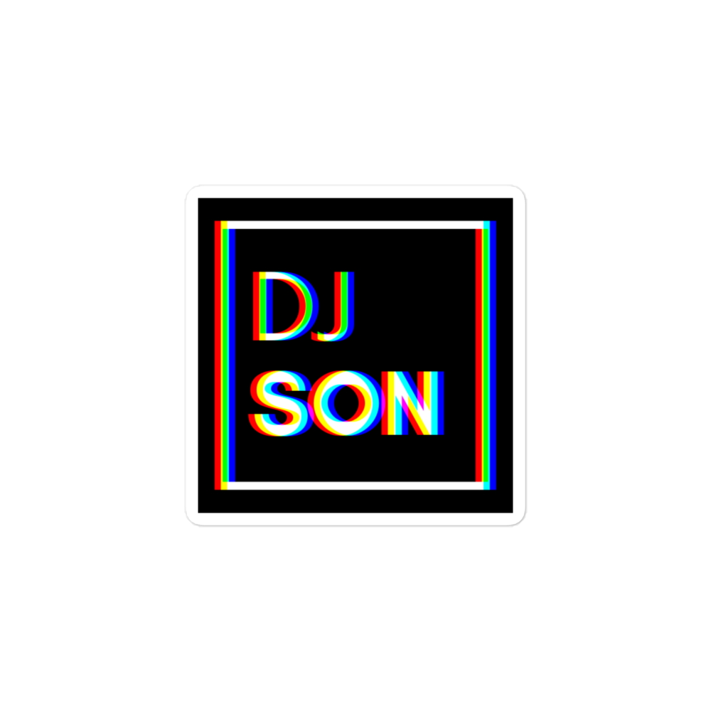 Bubble-free DJ Son stickers