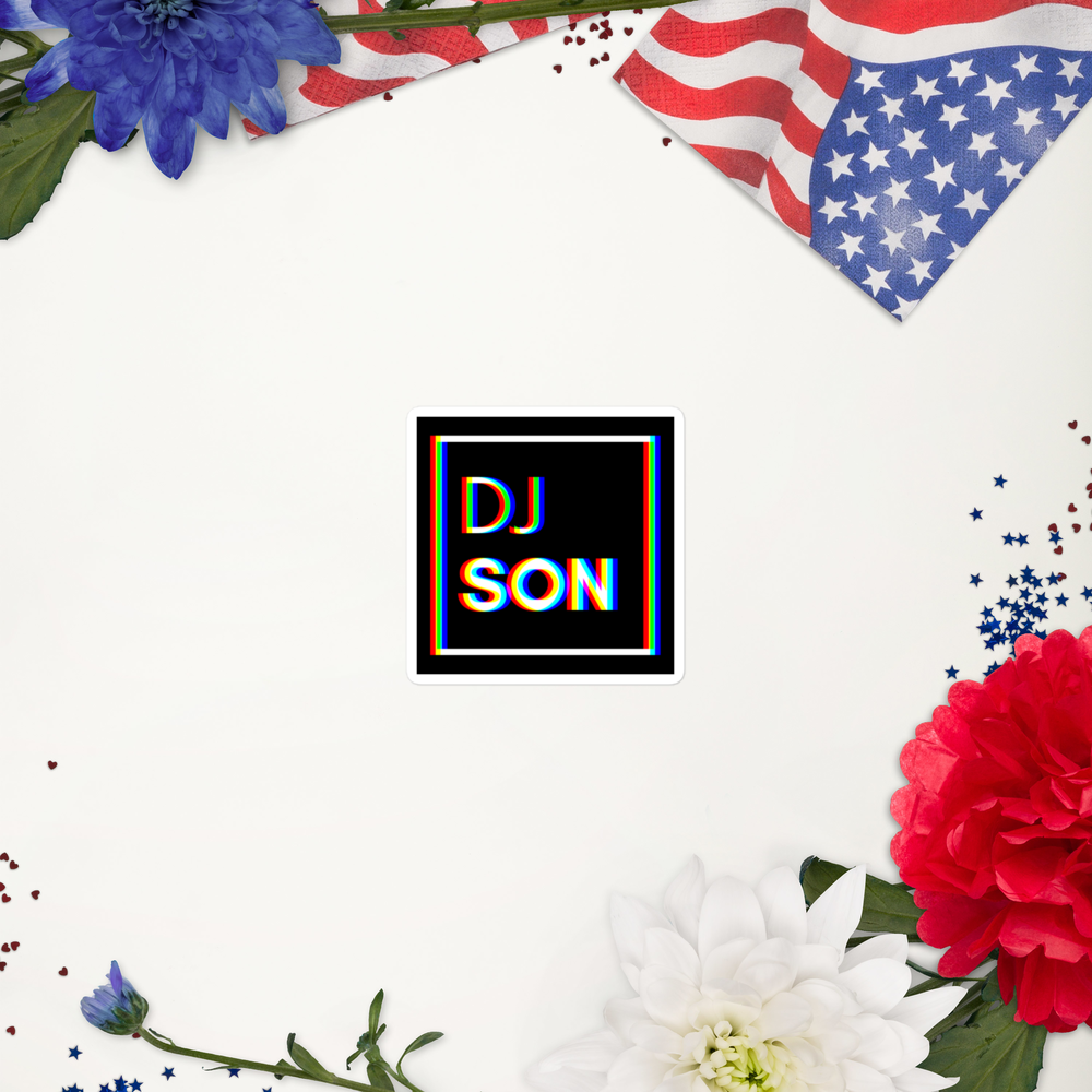 Bubble-free DJ Son stickers