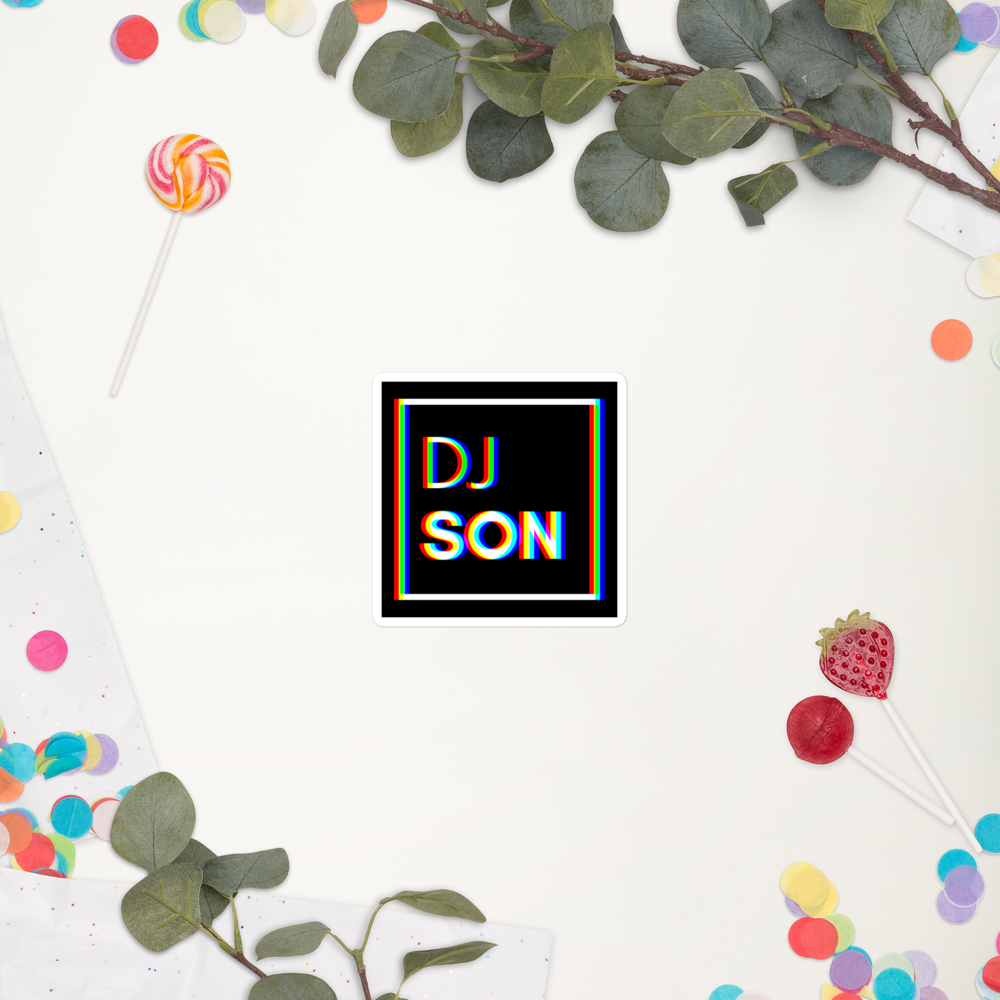 Bubble-free DJ Son stickers