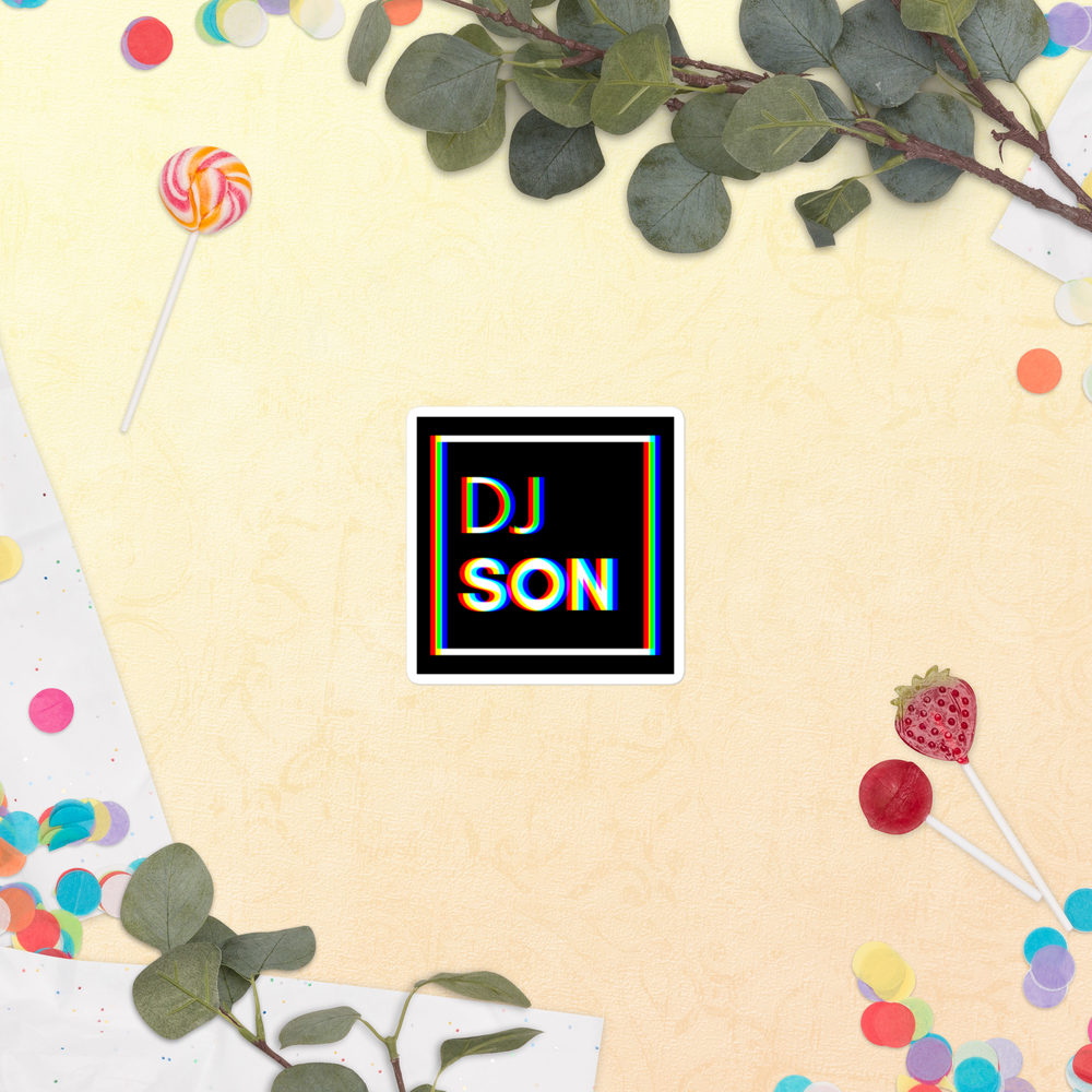 Bubble-free DJ Son stickers