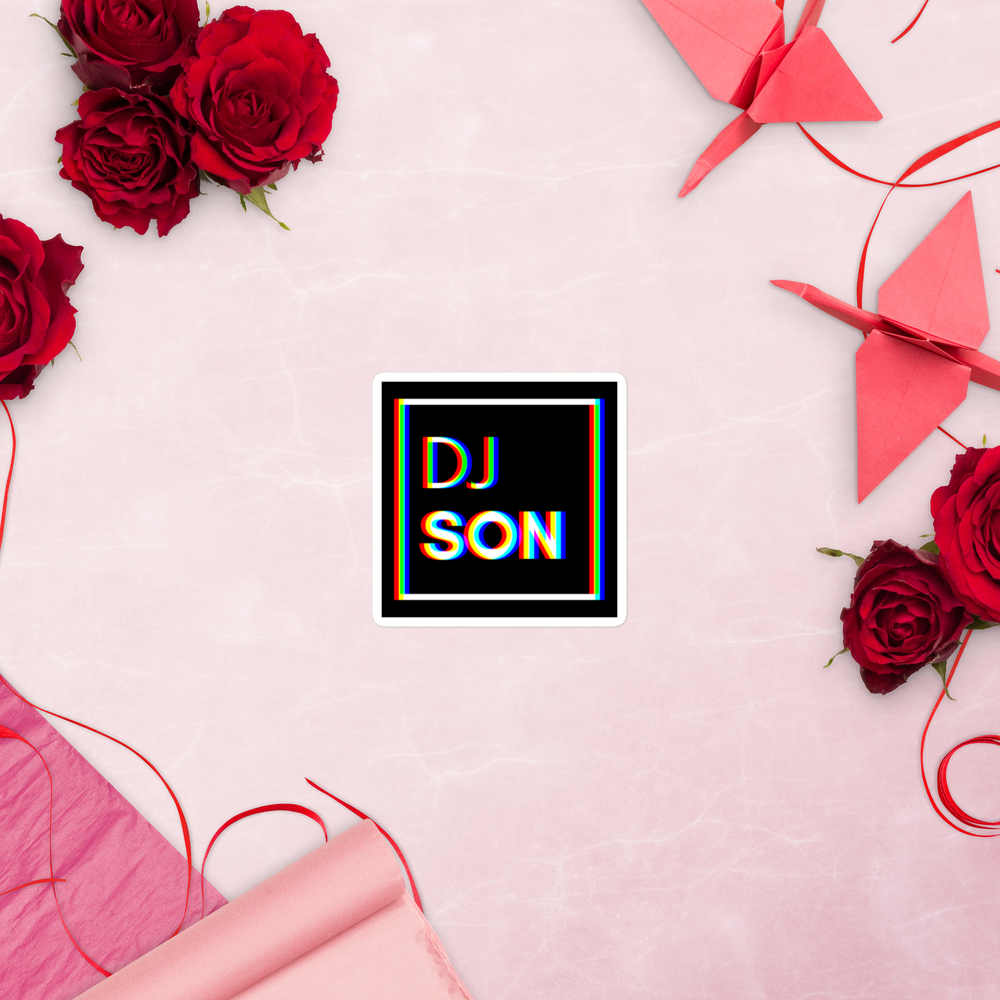 Bubble-free DJ Son stickers