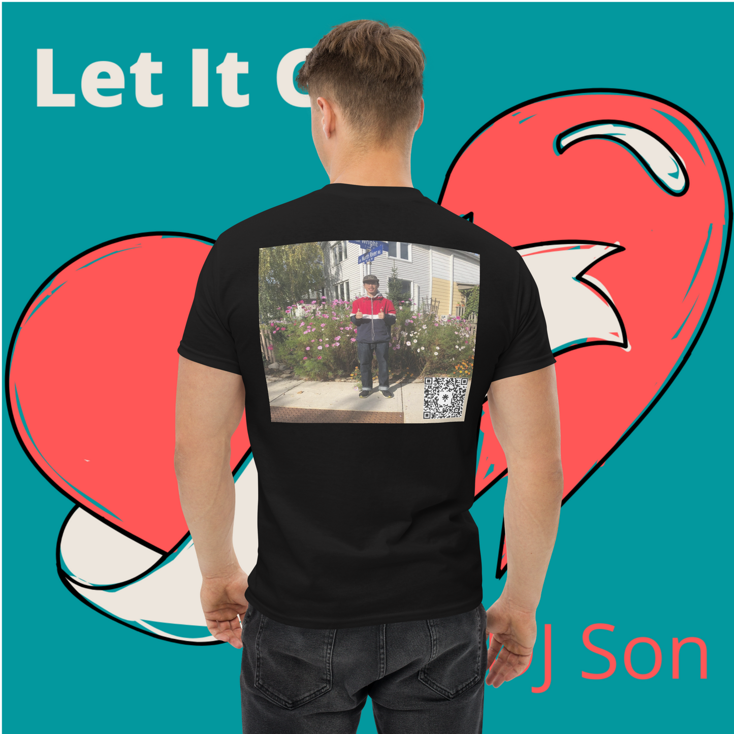 Men's classic tee (Trippy Logo with Pic and QR Code)