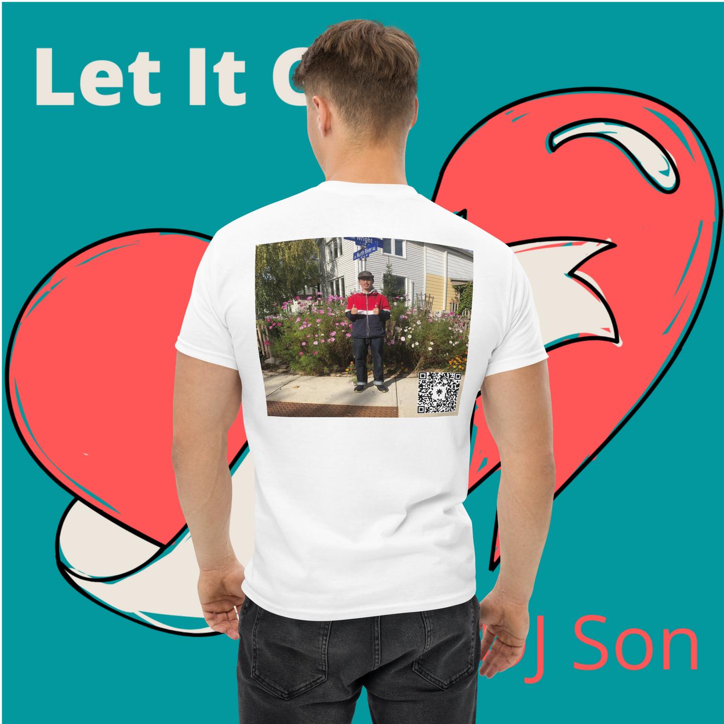 Men's classic tee (Trippy Logo with Pic and QR Code)