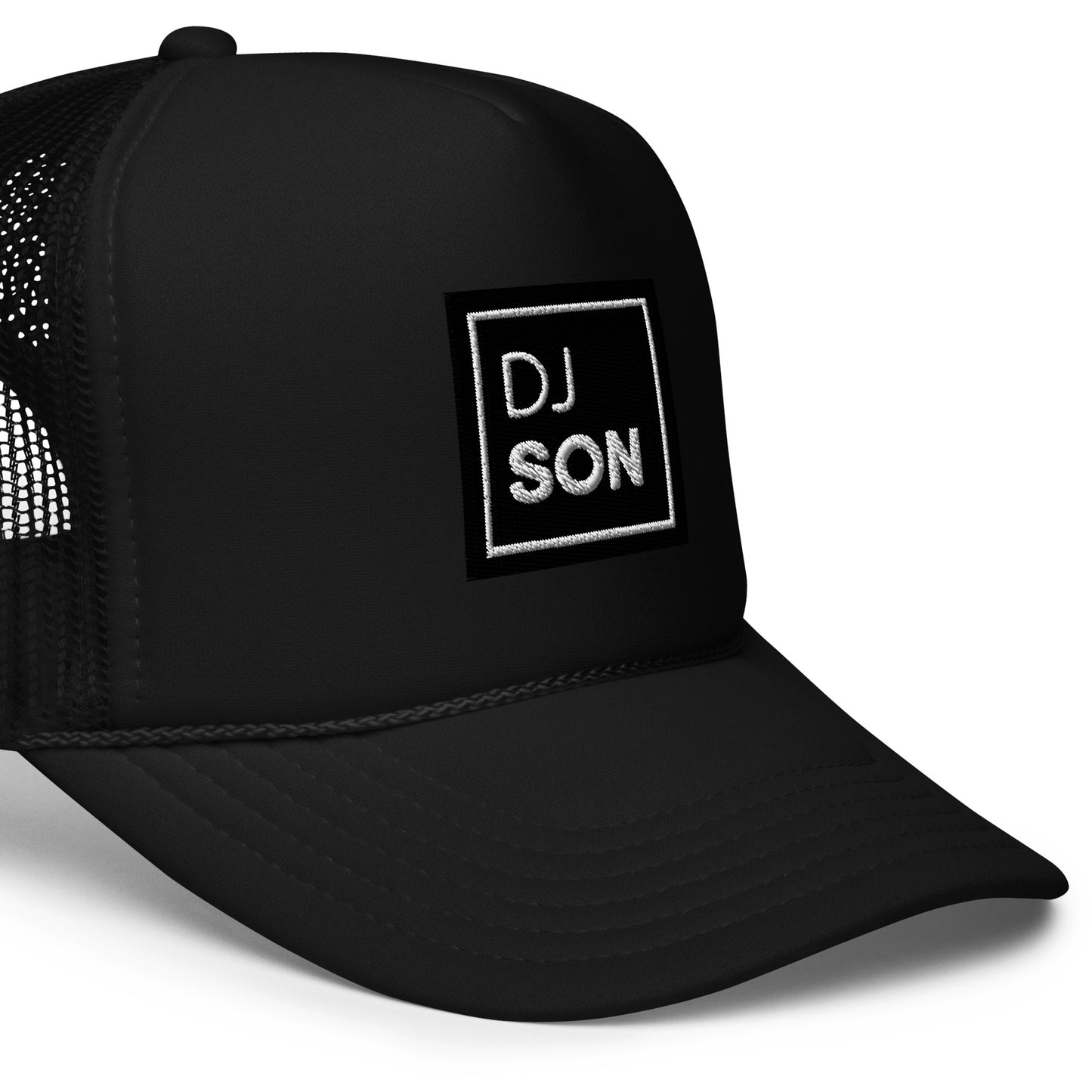 Foam trucker hat with DJ Son's Logo (Non Trippy)