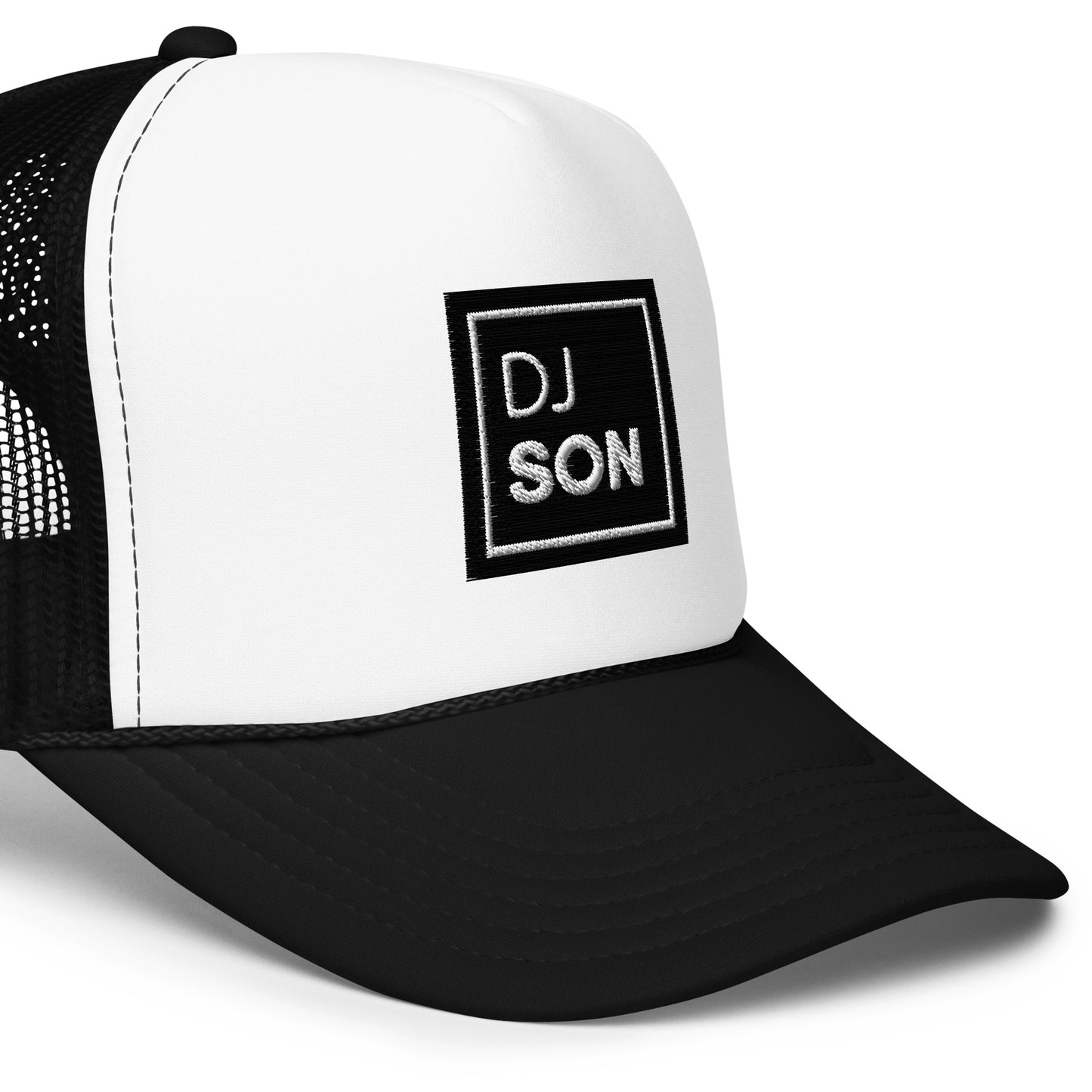 Foam trucker hat with DJ Son's Logo (Non Trippy)
