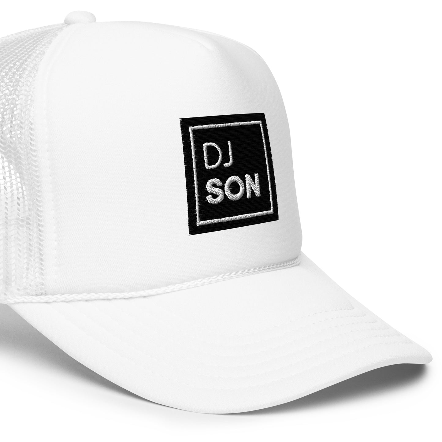 Foam trucker hat with DJ Son's Logo (Non Trippy)