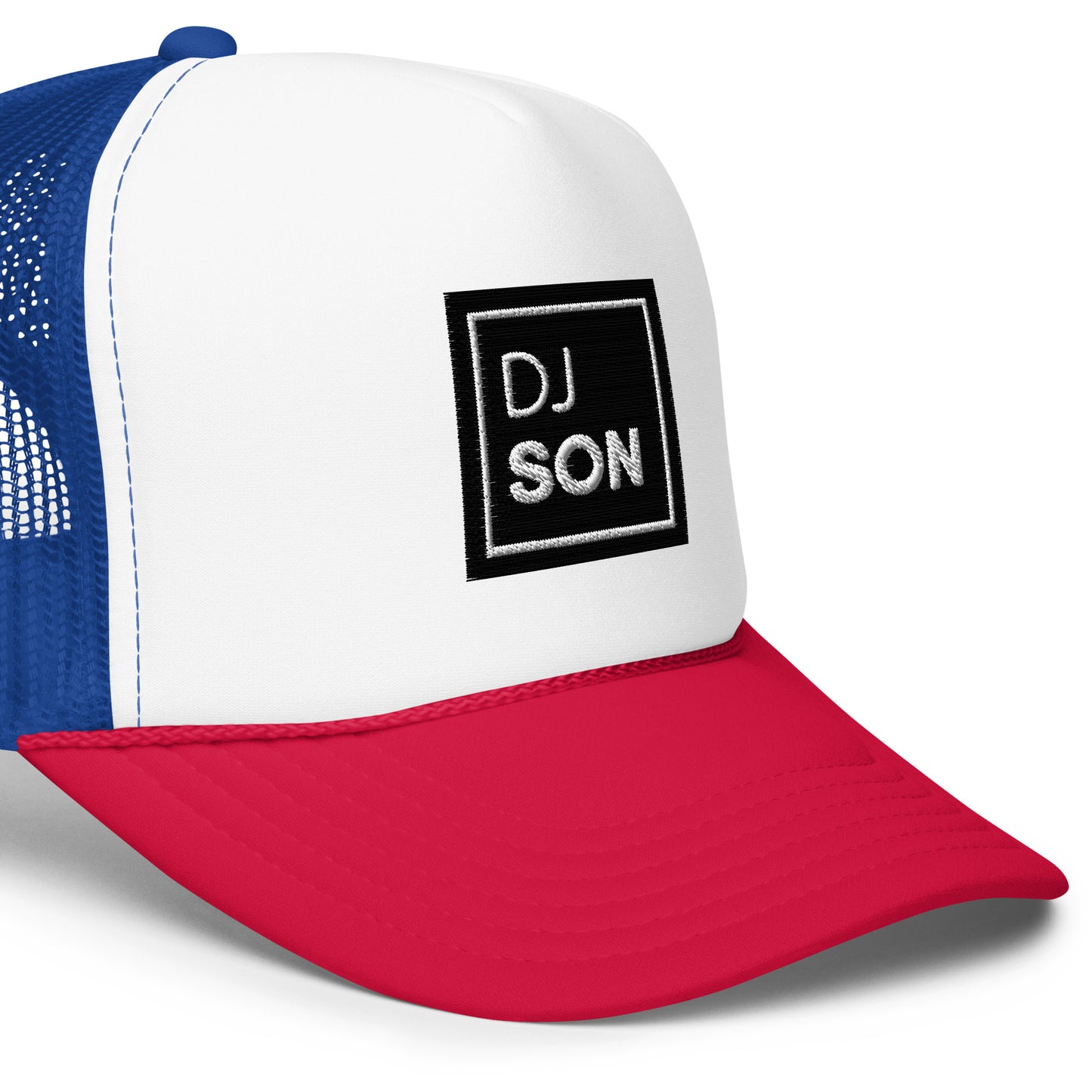 Foam trucker hat with DJ Son's Logo (Non Trippy)